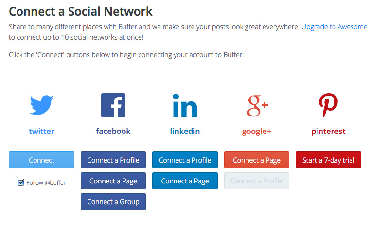 Conectar Buffer con las redes sociales