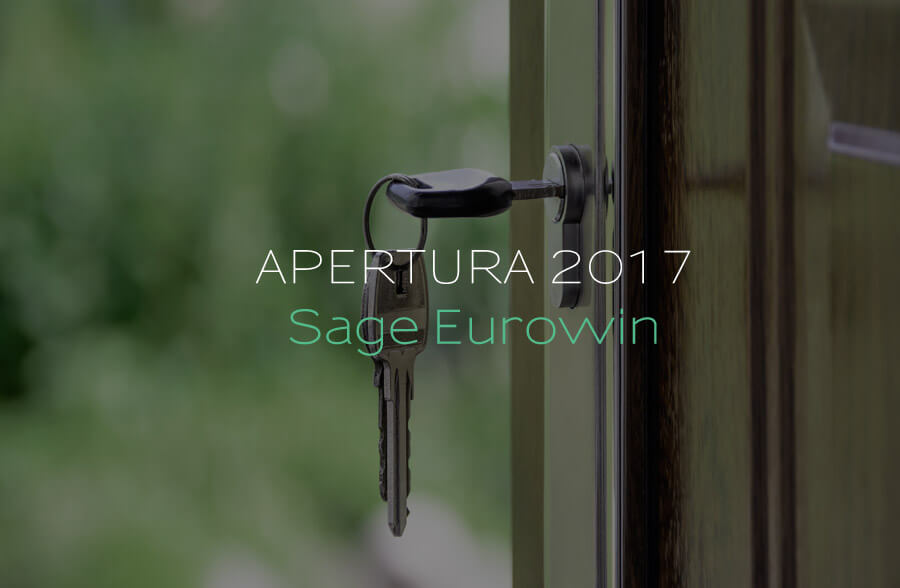 Servicio de apertura de a�o Sage Eurowin 2017