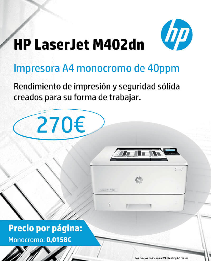 Promoci&oacute;n Impresora Laserjet M402dn