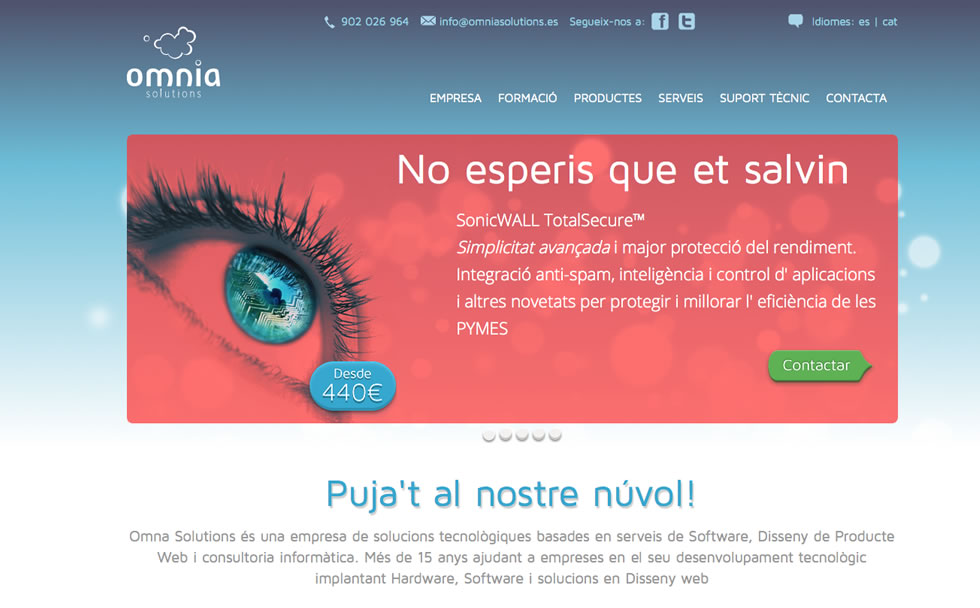 Omnia estrena nova web